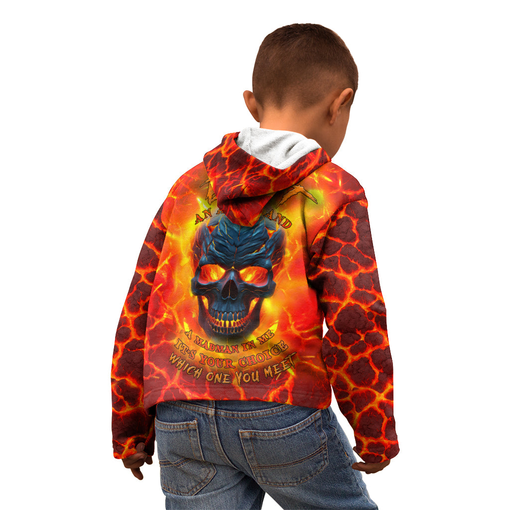 I Hold a Beast an Angel and a Madman In Me Kid Hoodie - Wonder Print Shop