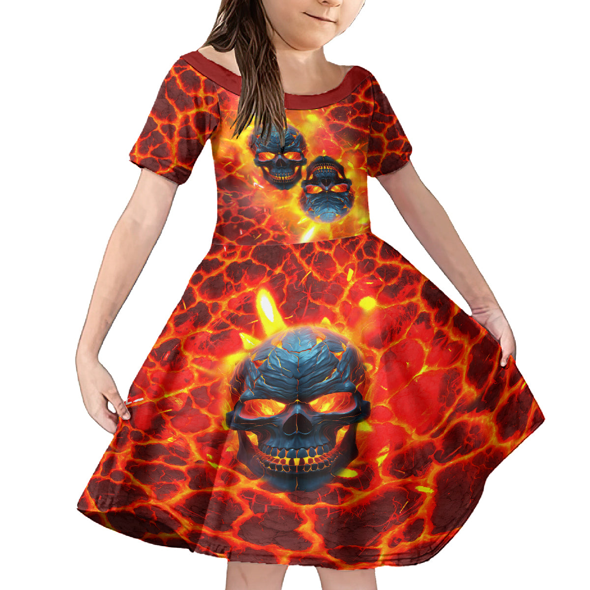 I Hold a Beast an Angel and a Madman In Me Kid Short Sleeve Dress - Wonder Print Shop