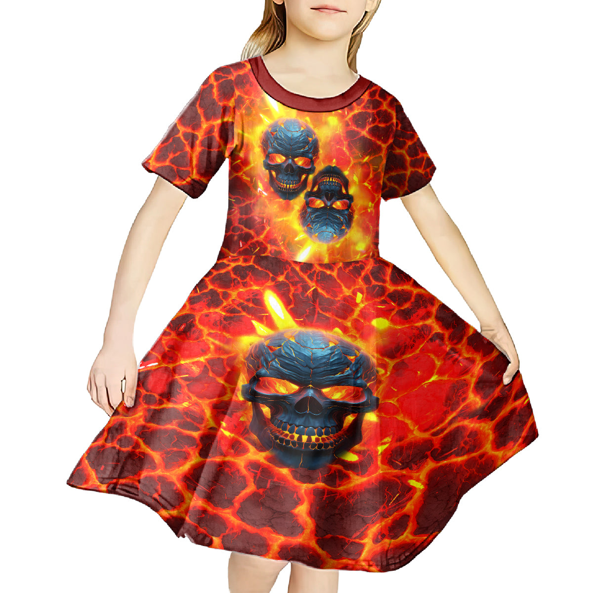 I Hold a Beast an Angel and a Madman In Me Kid Short Sleeve Dress - Wonder Print Shop