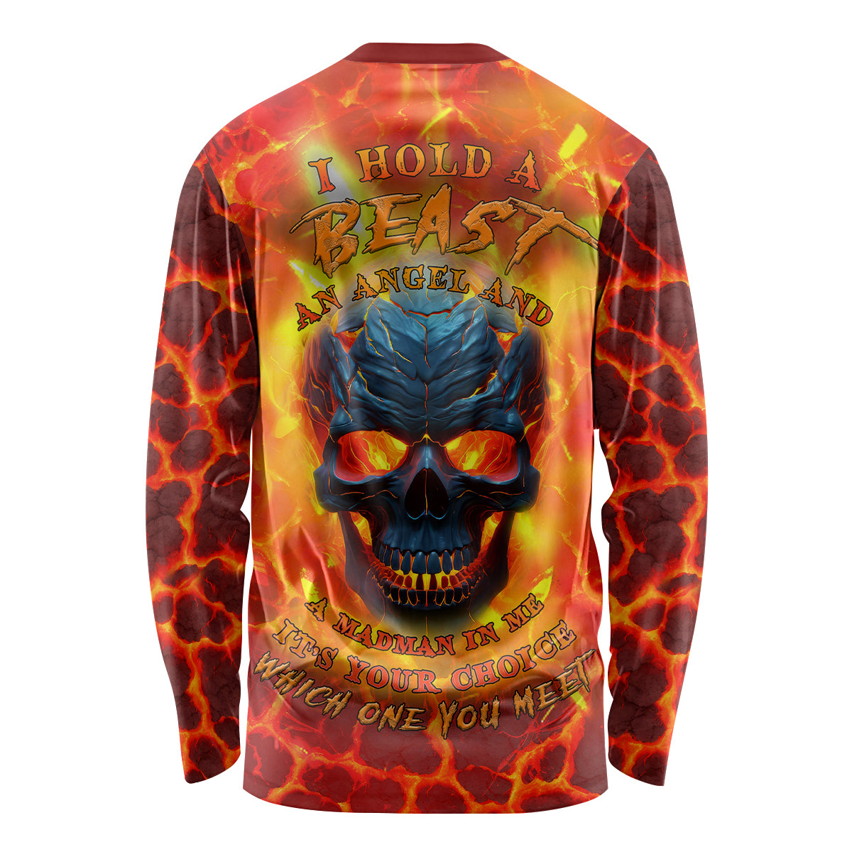 I Hold a Beast an Angel and a Madman In Me Long Sleeve Shirt - Wonder Print Shop