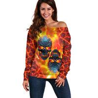 I Hold a Beast an Angel and a Madman In Me Off Shoulder Sweater - Wonder Print Shop