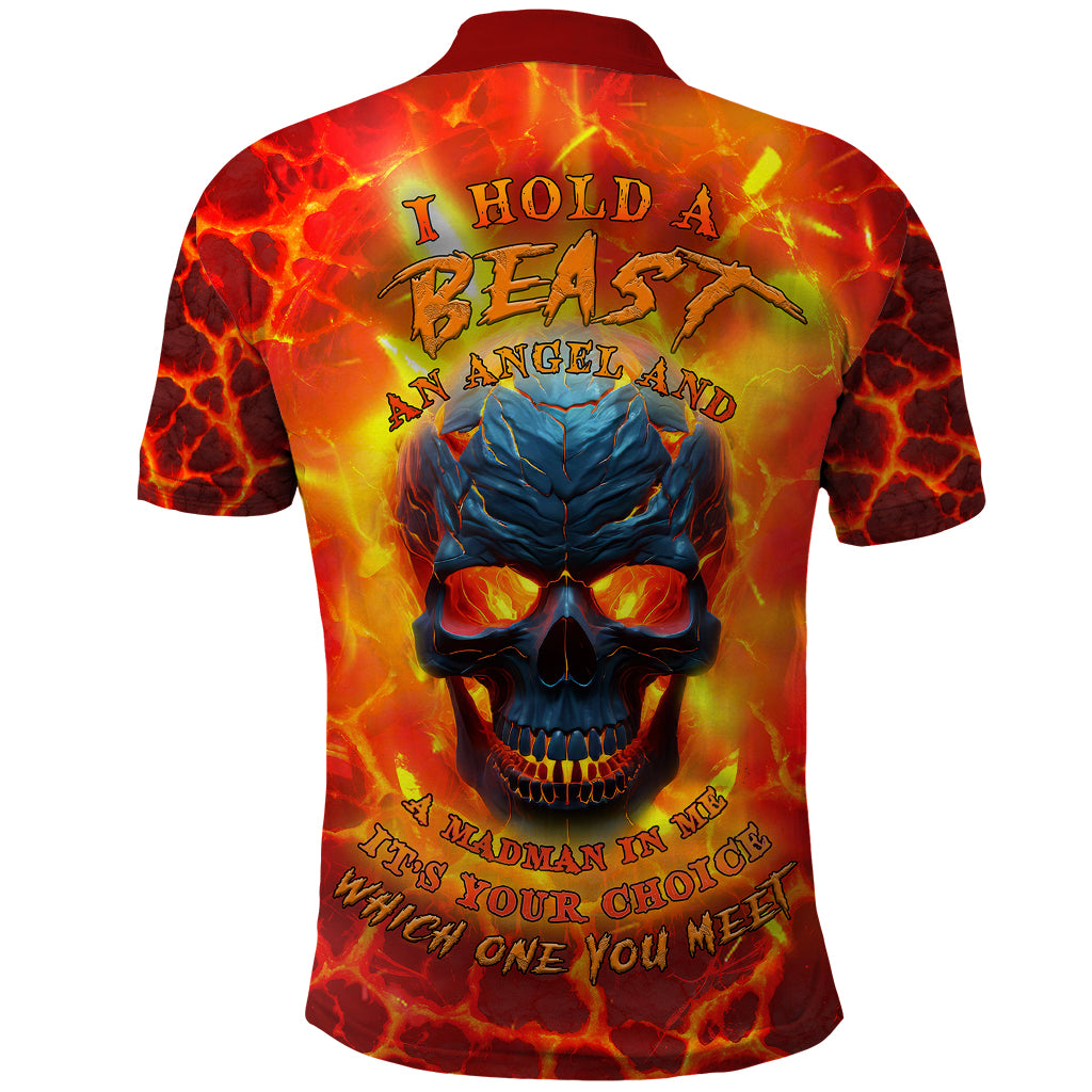I Hold a Beast an Angel and a Madman In Me Polo Shirt - Wonder Print Shop