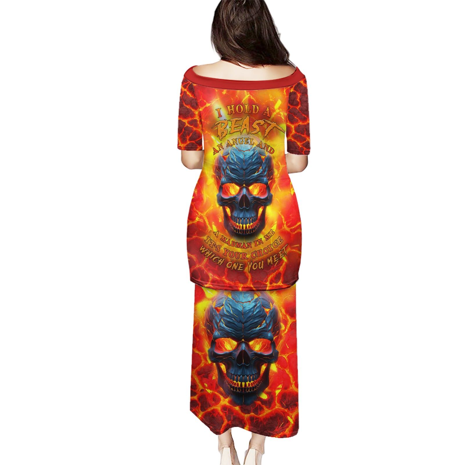 I Hold a Beast an Angel and a Madman In Me Puletasi - Wonder Print Shop