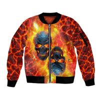 I Hold a Beast an Angel and a Madman In Me Sleeve Zip Bomber Jacket - Wonder Print Shop