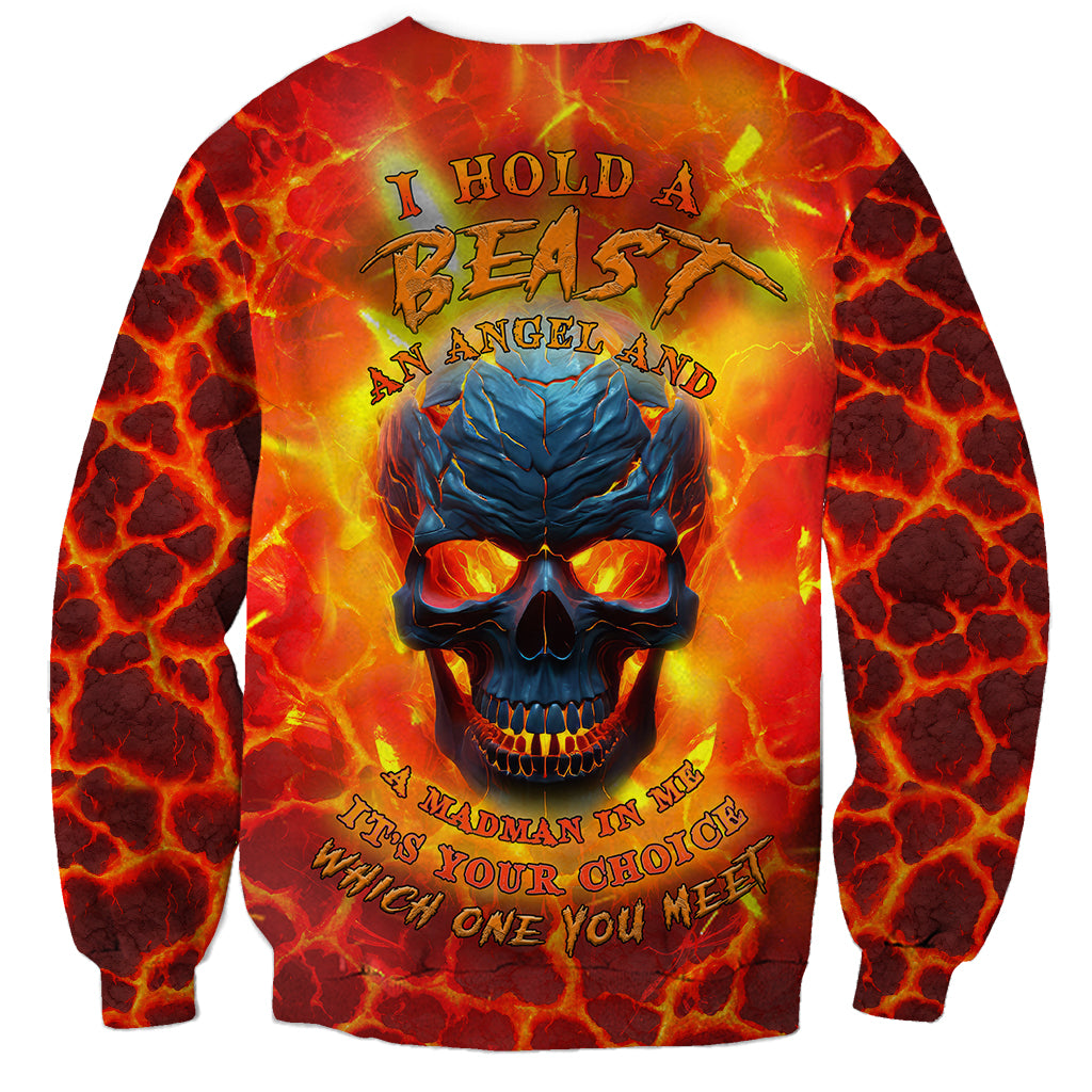 I Hold a Beast an Angel and a Madman In Me Sweatshirt - Wonder Print Shop