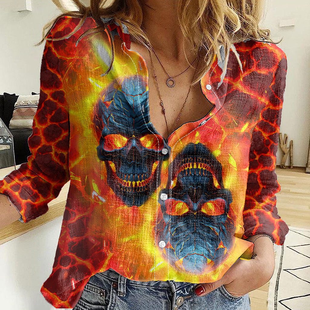 I Hold a Beast an Angel and a Madman In Me Women Casual Shirt - Wonder Print Shop