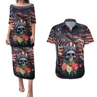 If This Flag Offends You I'll Help You Pack Couples Matching Puletasi Dress and Hawaiian Shirt - Wonder Print Shop