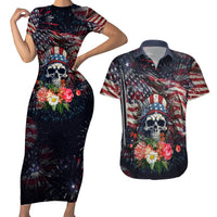 If This Flag Offends You I'll Help You Pack Couples Matching Short Sleeve Bodycon Dress and Hawaiian Shirt - Wonder Print Shop