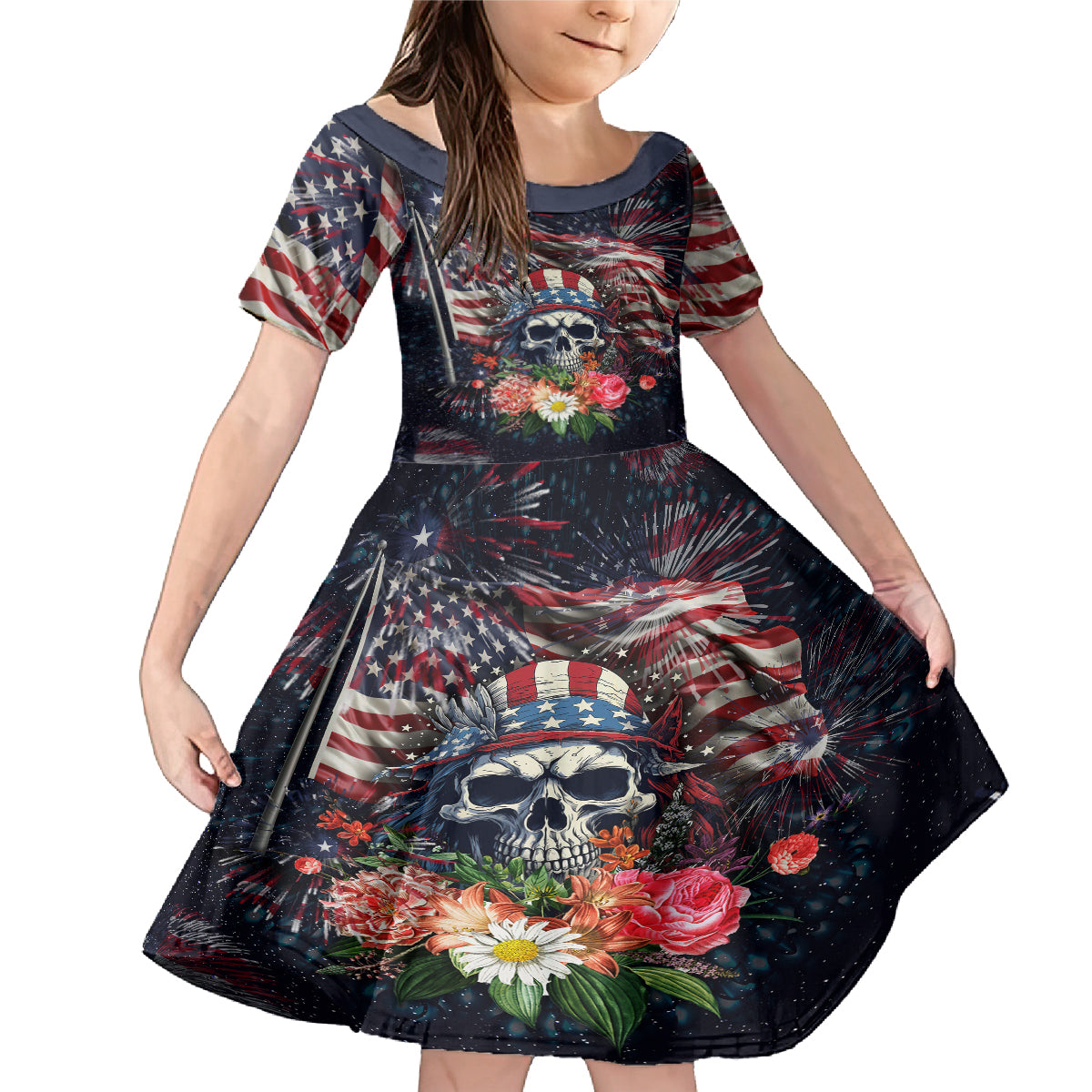 If This Flag Offends You I'll Help You Pack Family Matching Mermaid Dress and Hawaiian Shirt - Wonder Print Shop