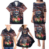 If This Flag Offends You I'll Help You Pack Family Matching Puletasi Dress and Hawaiian Shirt - Wonder Print Shop