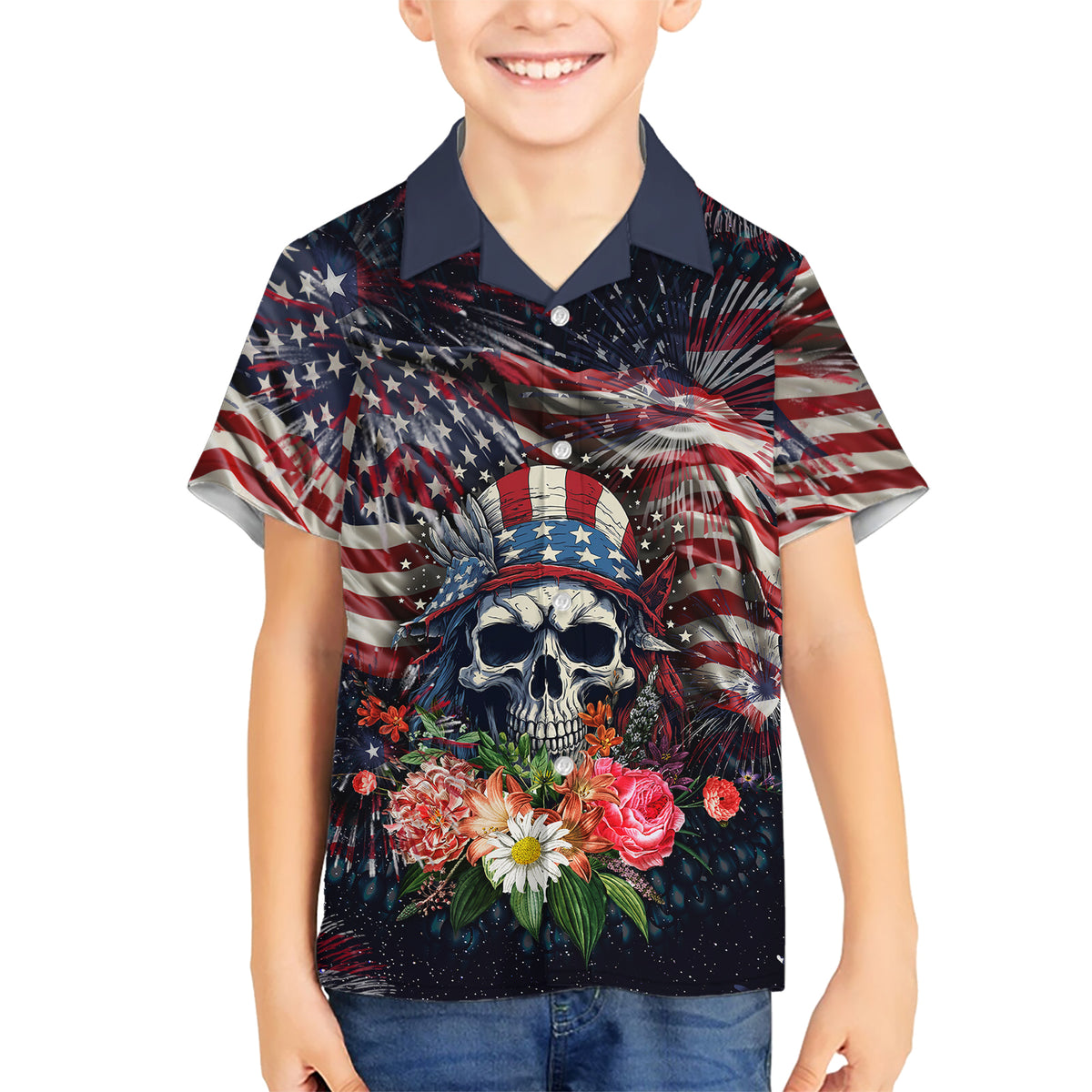 If This Flag Offends You I'll Help You Pack Kid Hawaiian Shirt - Wonder Print Shop
