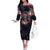 If This Flag Offends You I'll Help You Pack Off The Shoulder Long Sleeve Dress - Wonder Print Shop