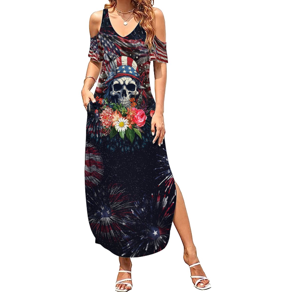 If This Flag Offends You I'll Help You Pack Summer Maxi Dress - Wonder Print Shop