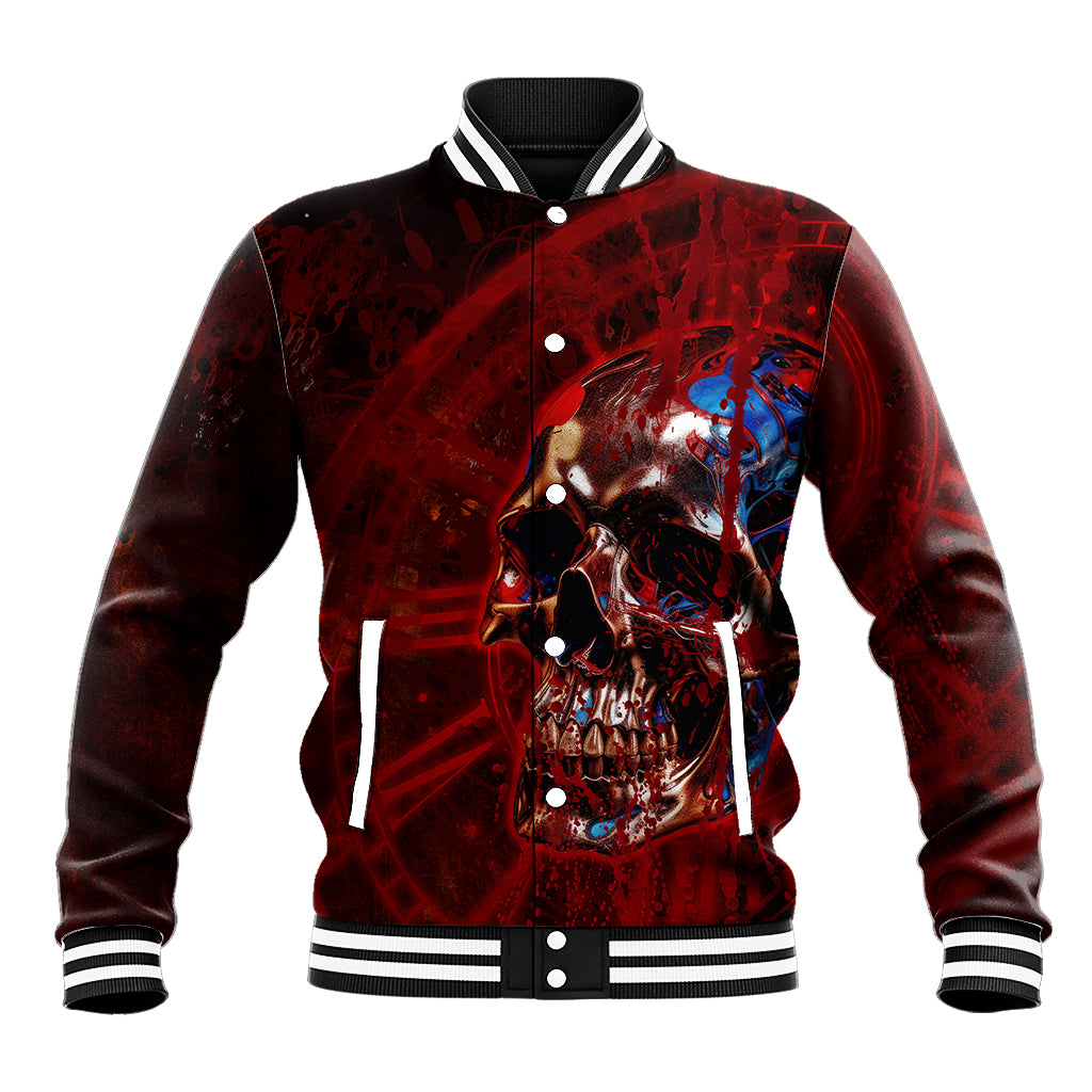 Time To Unleash A Little Hell!! Baseball Jacket - Wonder Print Shop