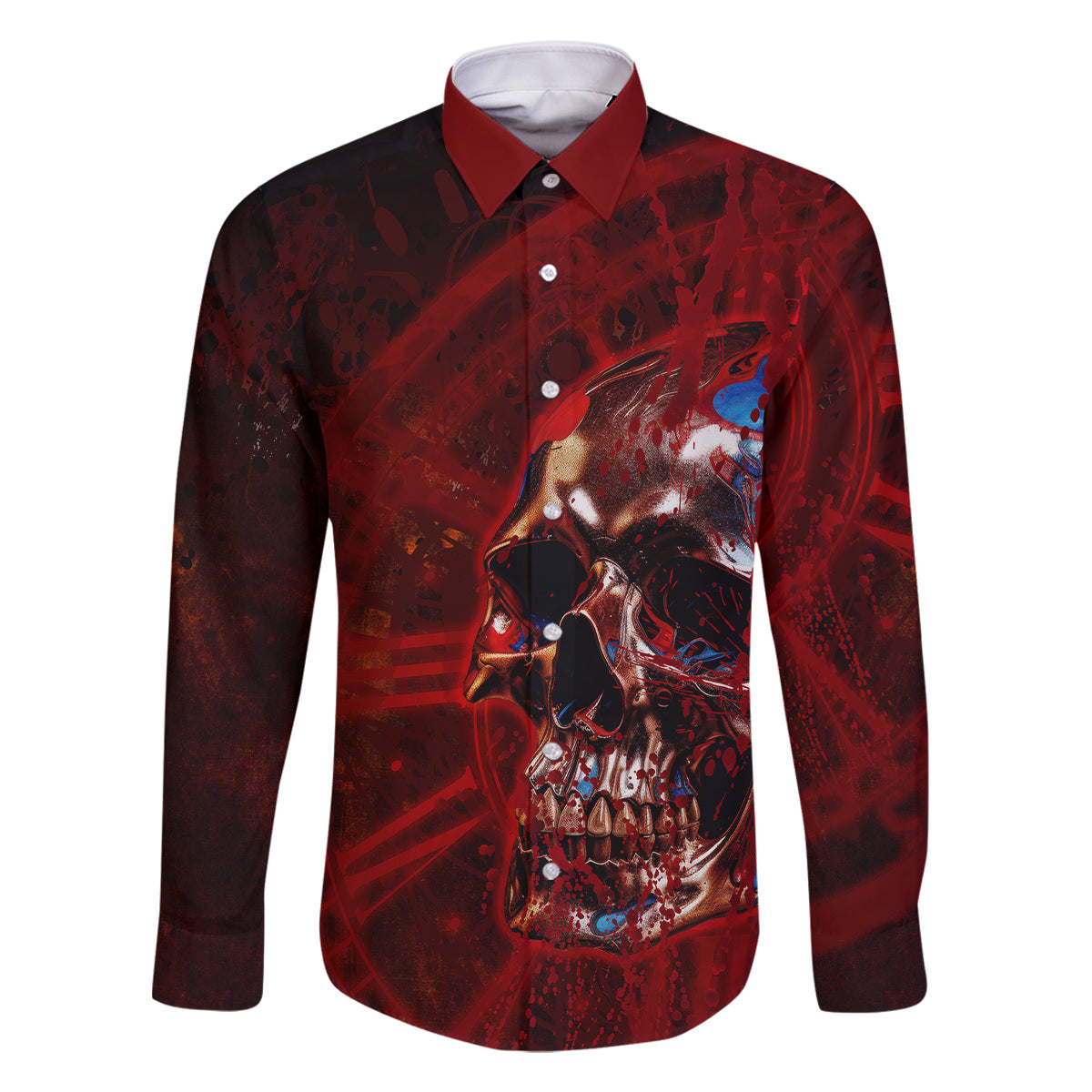 Time To Unleash A Little Hell!! Family Matching Off Shoulder Long Sleeve Dress and Hawaiian Shirt - Wonder Print Shop