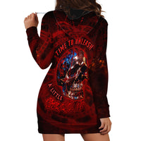 Time To Unleash A Little Hell!! Hoodie Dress - Wonder Print Shop