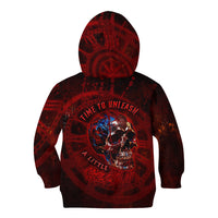 Time To Unleash A Little Hell!! Kid Hoodie - Wonder Print Shop