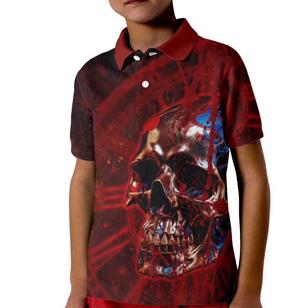 Time To Unleash A Little Hell!! Kid Polo Shirt - Wonder Print Shop