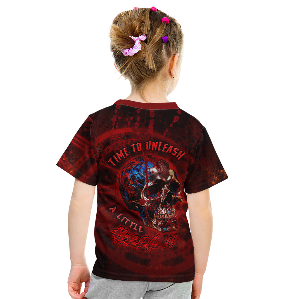 Time To Unleash A Little Hell!! Kid T Shirt - Wonder Print Shop