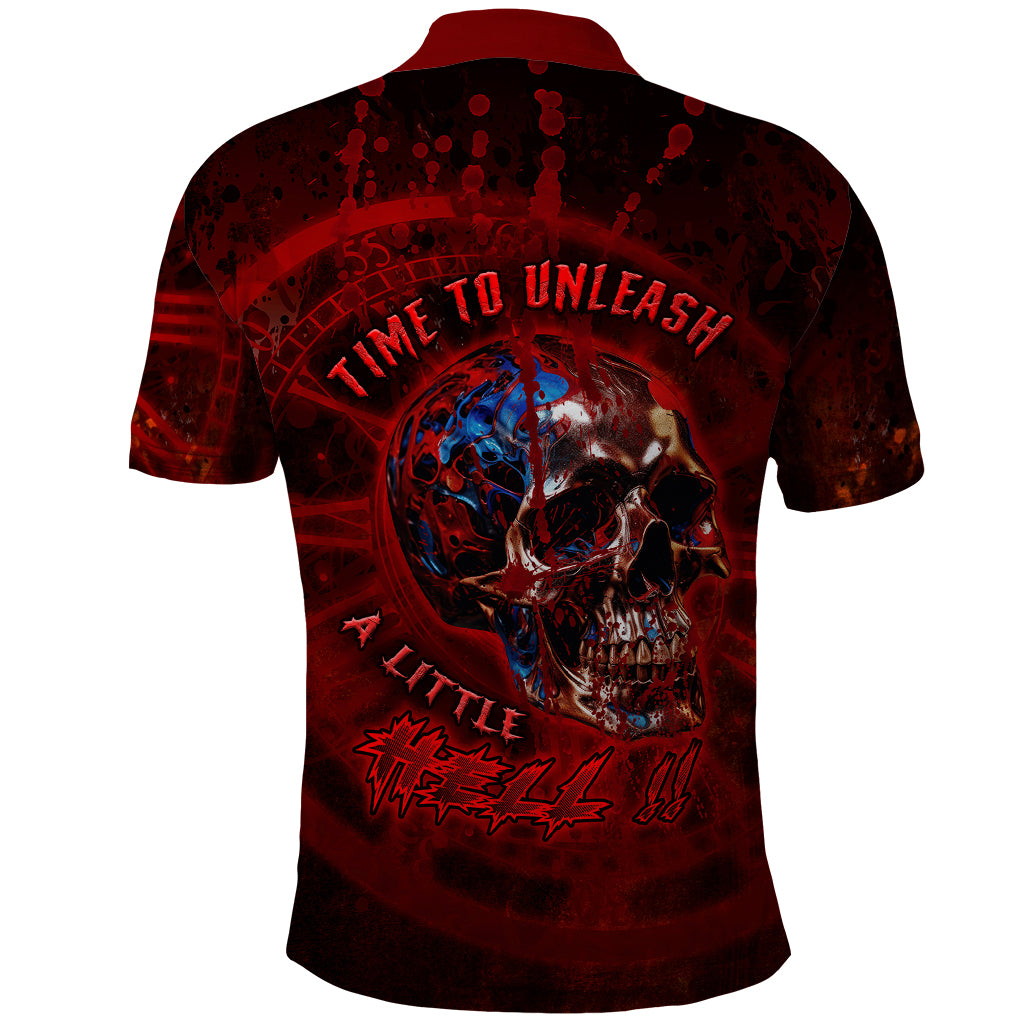 Time To Unleash A Little Hell!! Polo Shirt - Wonder Print Shop