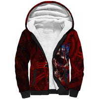 Time To Unleash A Little Hell!! Sherpa Hoodie - Wonder Print Shop