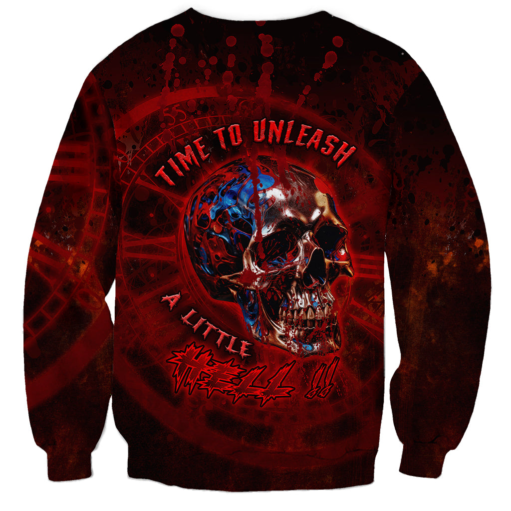 Time To Unleash A Little Hell!! Sweatshirt - Wonder Print Shop