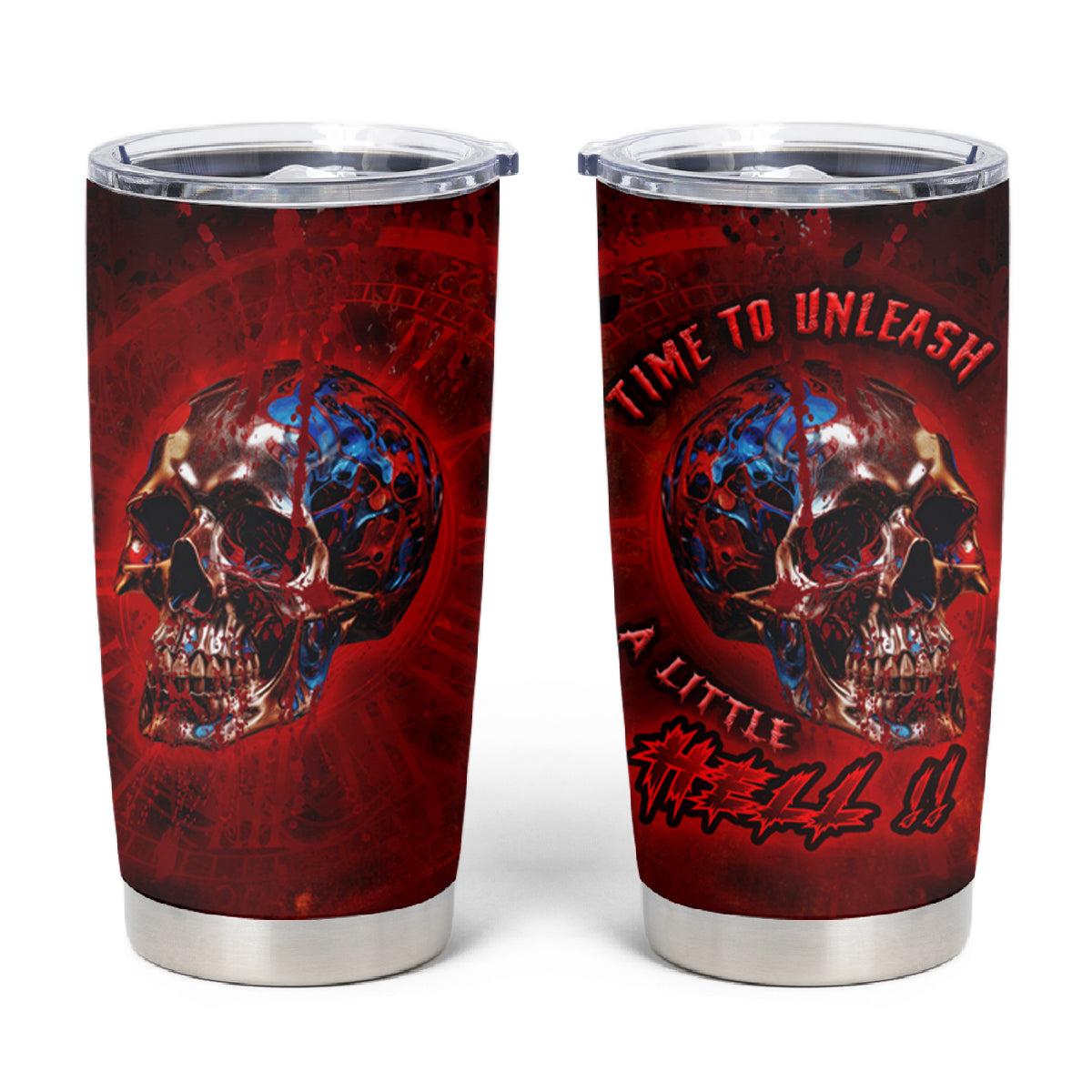 Time To Unleash A Little Hell!! Tumbler Cup - Wonder Print Shop