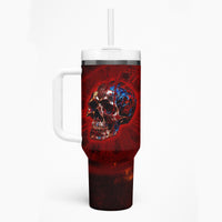 Time To Unleash A Little Hell!! Tumbler With Handle - Wonder Print Shop