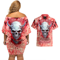 Walk Awax I Hace Anger Issues And A Serious Dislike For Stupid People Couples Matching Off Shoulder Short Dress and Hawaiian Shirt - Wonder Print Shop