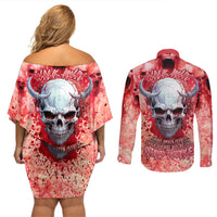 Walk Awax I Hace Anger Issues And A Serious Dislike For Stupid People Couples Matching Off Shoulder Short Dress and Long Sleeve Button Shirts - Wonder Print Shop