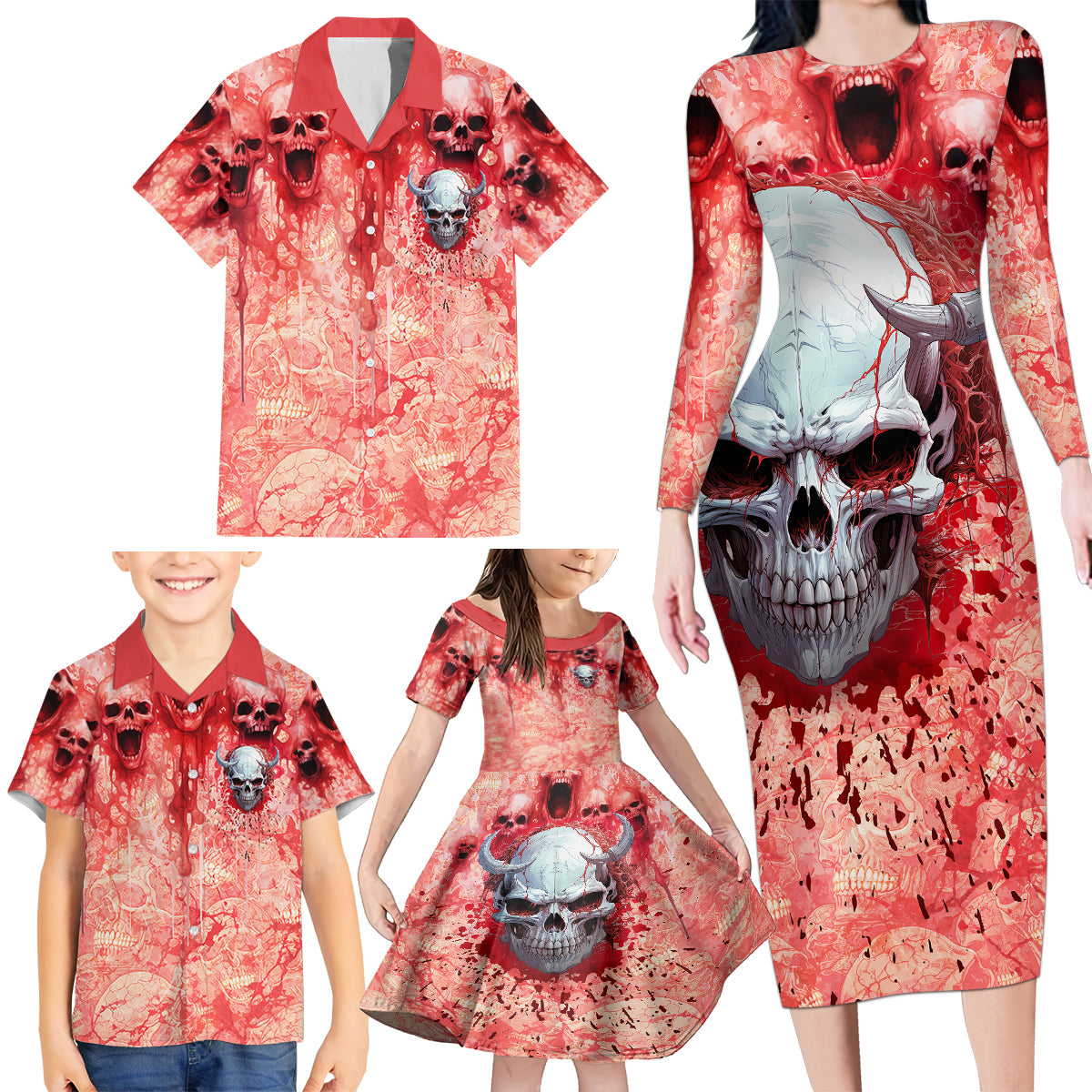 Walk Awax I Hace Anger Issues And A Serious Dislike For Stupid People Family Matching Long Sleeve Bodycon Dress and Hawaiian Shirt - Wonder Print Shop