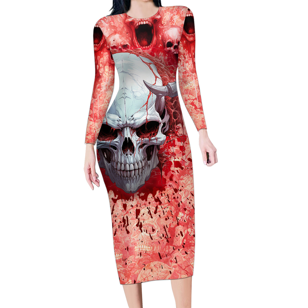 Walk Awax I Hace Anger Issues And A Serious Dislike For Stupid People Family Matching Long Sleeve Bodycon Dress and Hawaiian Shirt - Wonder Print Shop