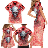 Walk Awax I Hace Anger Issues And A Serious Dislike For Stupid People Family Matching Short Sleeve Bodycon Dress and Hawaiian Shirt - Wonder Print Shop