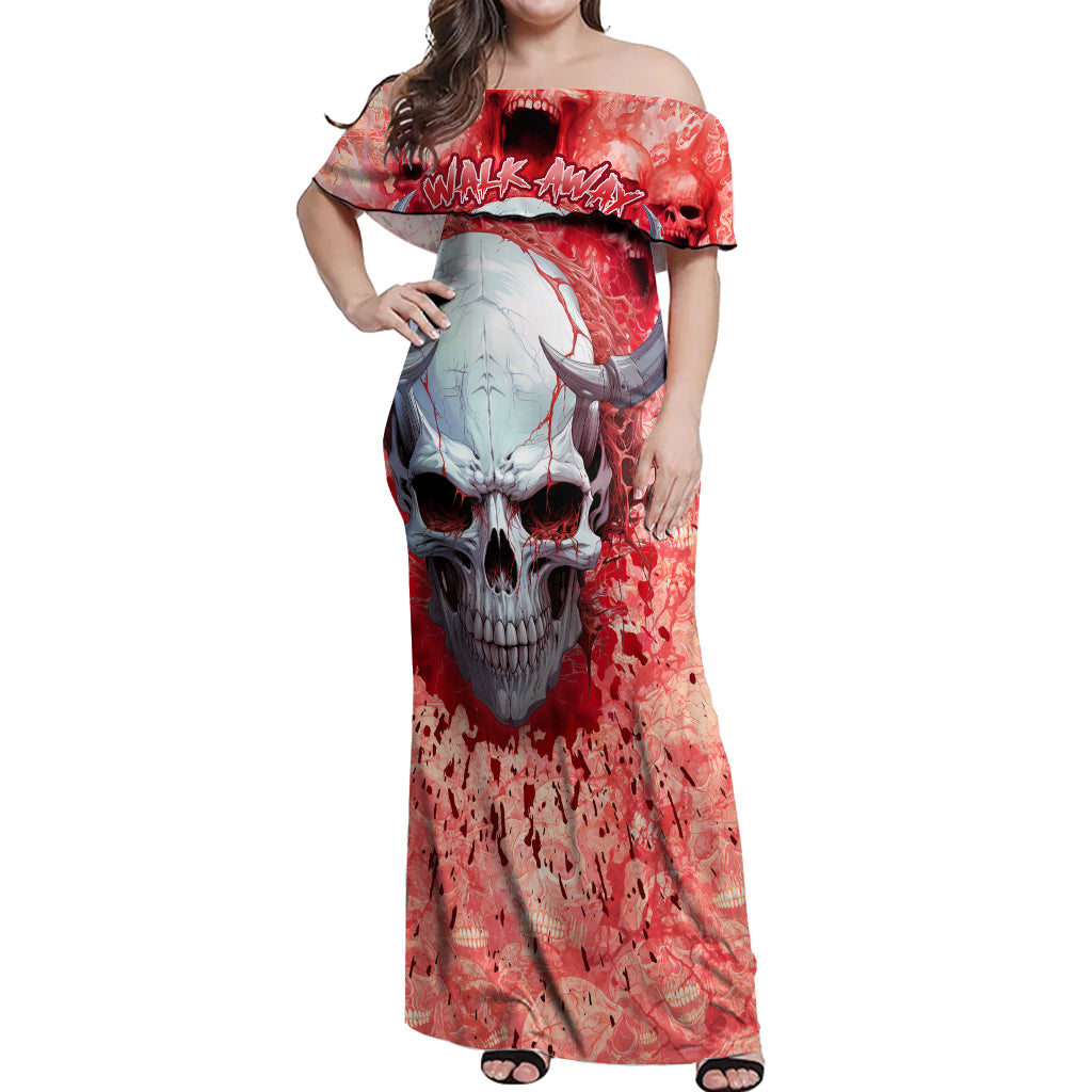 Walk Awax I Hace Anger Issues And A Serious Dislike For Stupid People Off Shoulder Maxi Dress - Wonder Print Shop