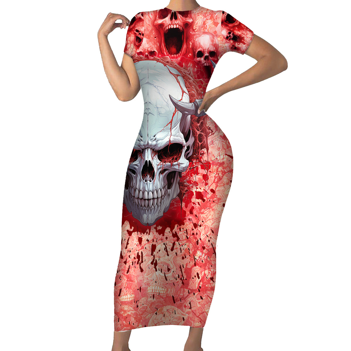 Walk Awax I Hace Anger Issues And A Serious Dislike For Stupid People Short Sleeve Bodycon Dress - Wonder Print Shop