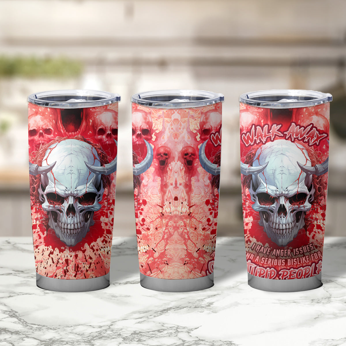 Walk Awax I Hace Anger Issues And A Serious Dislike For Stupid People Tumbler Cup - Wonder Print Shop