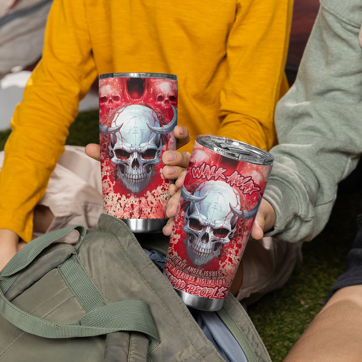 Walk Awax I Hace Anger Issues And A Serious Dislike For Stupid People Tumbler Cup - Wonder Print Shop