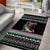 Christmas Dachshund Angel Dog Area Rug Pink Green Tree Feather Pattern Design - Wonder Print Shop
