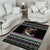 Christmas Dachshund Angel Dog Area Rug Pink Green Tree Feather Pattern Design - Wonder Print Shop