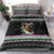Christmas Dachshund Angel Dog Bedding Set Pink Green Tree Feather Pattern Design - Wonder Print Shop