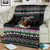 Christmas Dachshund Angel Dog Blanket Pink Green Tree Feather Pattern Design - Wonder Print Shop