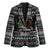 Christmas Dachshund Angel Dog Blazer Pink Green Tree Feather Pattern Design - Wonder Print Shop
