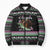 Christmas Dachshund Angel Dog Bomber Puffer Jacket Pink Green Tree Feather Pattern Design - Wonder Print Shop