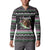 Christmas Dachshund Angel Dog Button Sweatshirt Pink Green Tree Feather Pattern Design - Wonder Print Shop