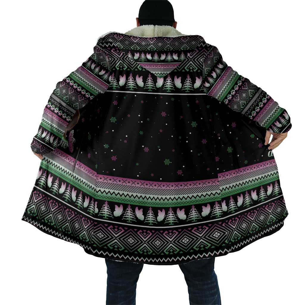 Christmas Dachshund Angel Dog Cloak Pink Green Tree Feather Pattern Design - Wonder Print Shop