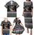 Christmas Dachshund Angel Dog Family Matching Puletasi and Hawaiian Shirt Pink Green Tree Feather Pattern Design - Wonder Print Shop