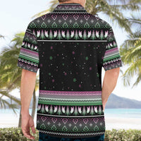 Christmas Dachshund Angel Dog Hawaiian Shirt Pink Green Tree Feather Pattern Design - Wonder Print Shop