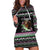 Christmas Dachshund Angel Dog Hoodie Dress Pink Green Tree Feather Pattern Design - Wonder Print Shop