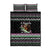 Christmas Dachshund Angel Dog Quilt Bed Set Pink Green Tree Feather Pattern Design - Wonder Print Shop