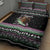 Christmas Dachshund Angel Dog Quilt Bed Set Pink Green Tree Feather Pattern Design - Wonder Print Shop